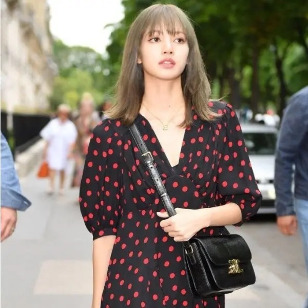 New! MSRP $4350 Authentic CELINE TRIOMPHE BAG IN BLACK Shiny Calfskin BLACK - Picture 3 of 16